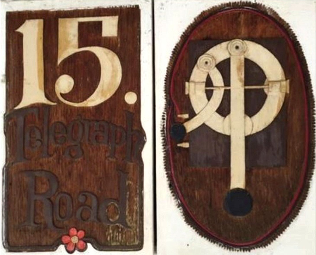 Telegraph key on the right
